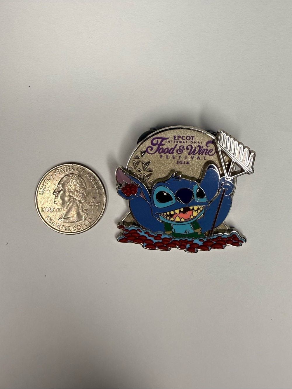 Disney Food & Wine Festival 2014 Enamel Pin featuring Stitch